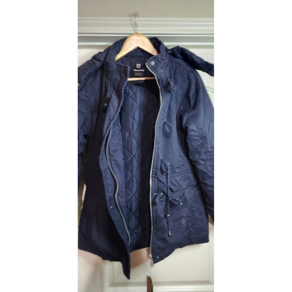 Wantdo Men's Waterproof Puffer Jacket Warm Winter Coat with Removable Hood Small